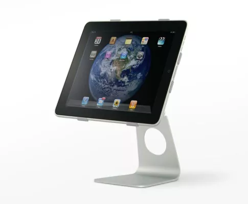 Bild: Sicherer Stand für das iPad mit dem iHolder von Green Figure