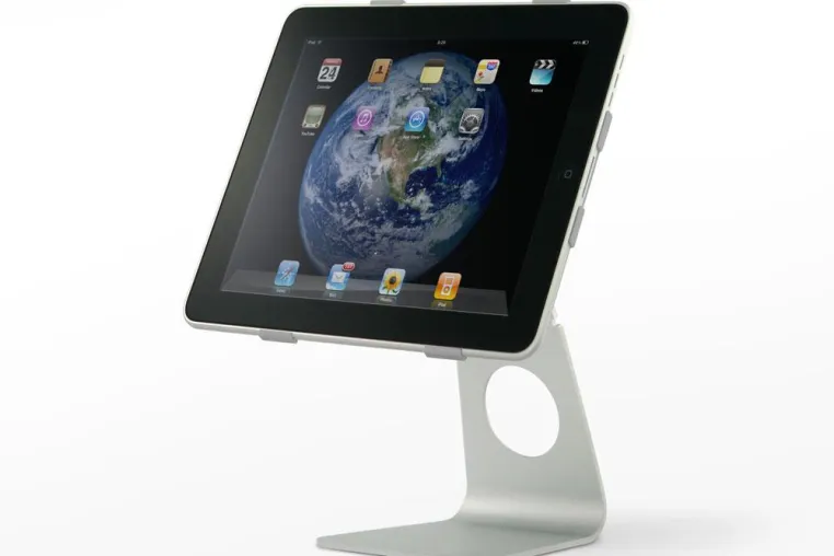 Bild: Sicherer Stand für das iPad mit dem iHolder von Green Figure