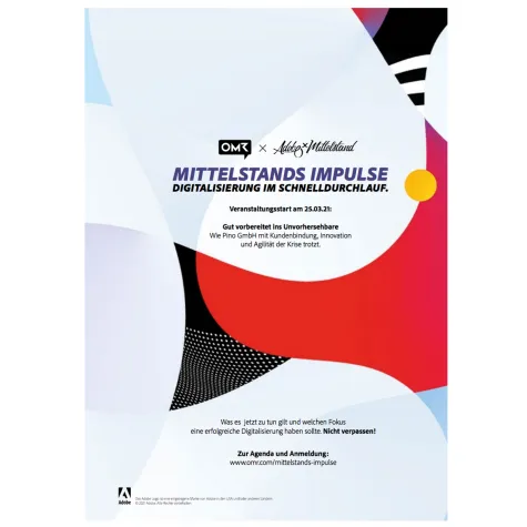 Bild: Digital-Event von Adobe und OMR zum Thema Digitalisierung im Schnelldurchlauf am 25.03.2021