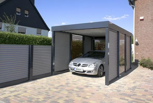 Bild: Der Carport mit besonderer Note - Designo-Carports verbinden gelungene Architektur mit zweckmäßiger Stabilität