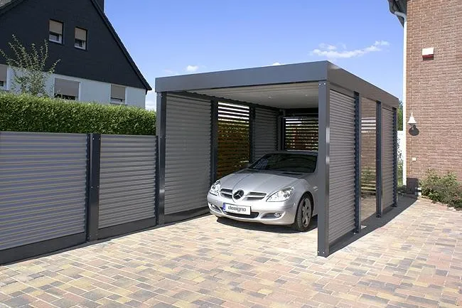 Der Carport mit besonderer Note - Designo-Carports verbinden gelungene Architektur mit zweckmäßiger Stabilität Bild: Der Carport mit besonderer Note - Designo-Carports verbinden gelungene Architektur mit zweckmäßiger Stabilität