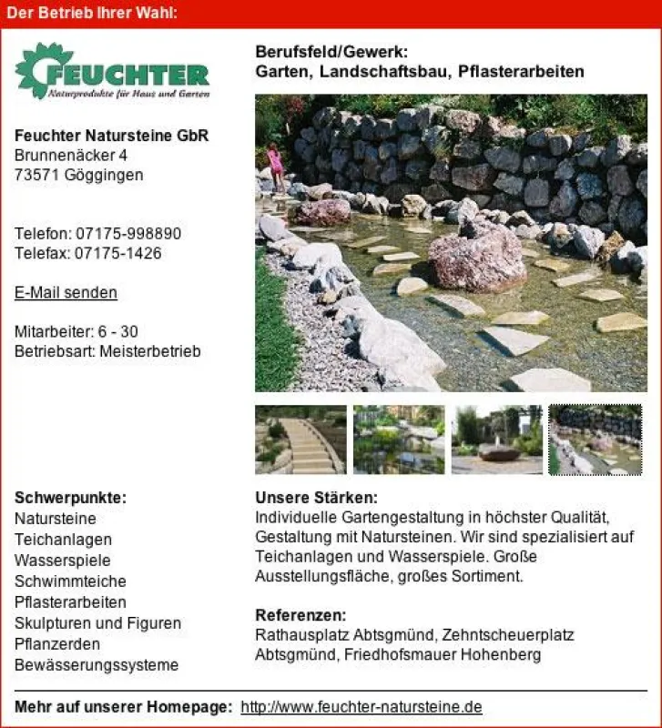 Bilder und Tätigkeitsschwerpunkte machen die Handwerkersuche kinderleicht und zum absoluten Vergnügen
