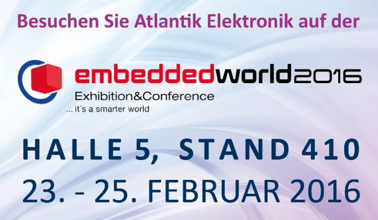 Bild: Atlantik Elektronik @ embedded world 2016 in Nürnberg
