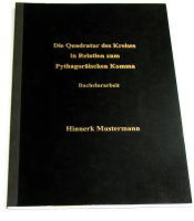 Eine edle Bindung für Ihre Examensarbeit