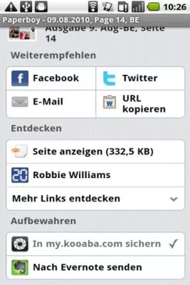 Bild: Paperboy App für Android macht Printmedien interaktiv