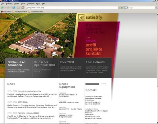 Bild: Neue Internetseite von satis&fy online