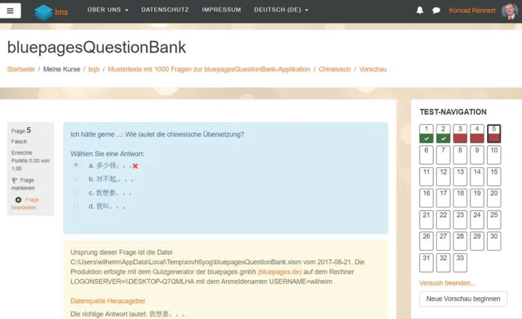 Bild: E-Prüfungen mit Standard-Software effizient produzieren und Feedback gestalten