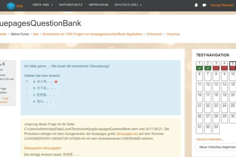 Bild: E-Prüfungen mit Standard-Software effizient produzieren und Feedback gestalten