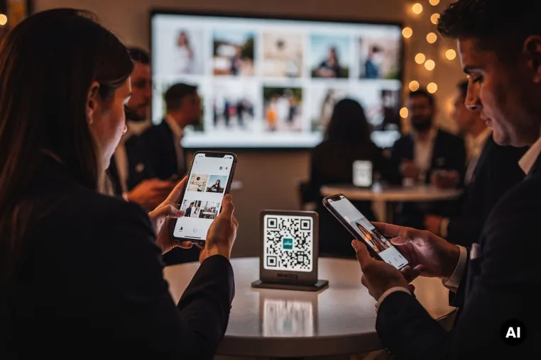 Bild: QR-Code statt App: Snapveil bringt Video-Uploads in private Eventgalerien – direkt im Browser für Gäste