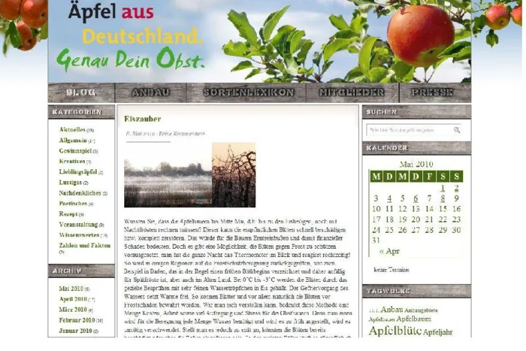 Echte Äpfel und virtuelle Welten - Äpfel aus Deutschland auf genau-dein-obst.de Bild: Echte Äpfel und virtuelle Welten - Äpfel aus Deutschland auf genau-dein-obst.de