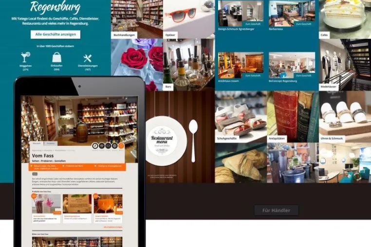 Yatego Local eröffnet digitales Schaufenster für Regensburger Handel und Gewerbe Bild: Yatego Local eröffnet digitales Schaufenster für Regensburger Handel und Gewerbe