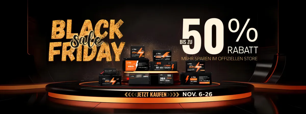 Sparen Sie mehr bei LiTime LiFePO4 Batterien während des Black Friday