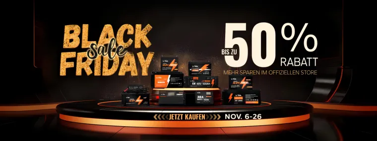 Bild: Sparen Sie mehr bei LiTime LiFePO4 Batterien während des Black Friday