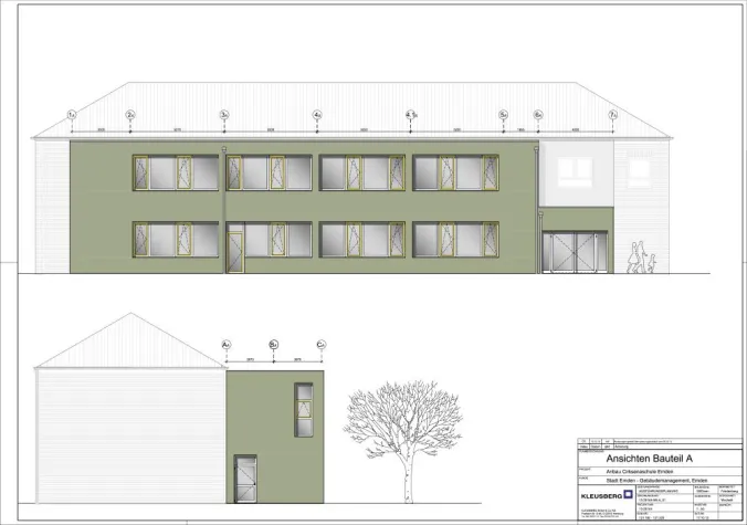 Bild: Ganztagsgrundschule Cirksena kommt per Kran