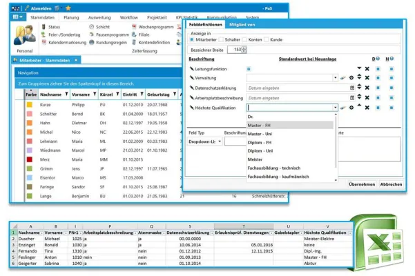 Bild: Moderne Arbeitszeiterfassung trifft Personalmanagement