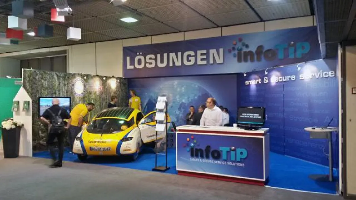 Messestand der InfoTip Service GmbH auf der IFA 2014