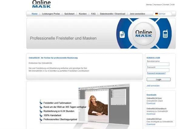 OnlineMASK.de von w&co MediaServices und Meyle+Müller: Internet-Portal für Freistellung und Maskierung Bild: OnlineMASK.de von w&co MediaServices und Meyle+Müller: Internet-Portal für Freistellung und Maskierung