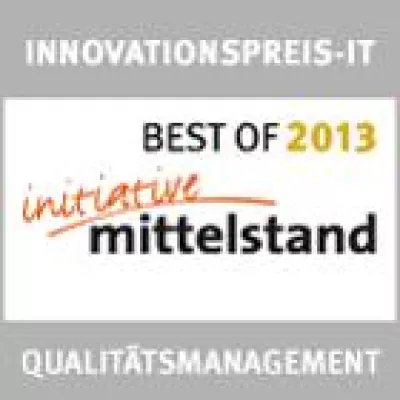 Bild: Klaros-Testmanagement erhält Auszeichnung "Best of 2013" in der Rubrik Qualitätsmanagement