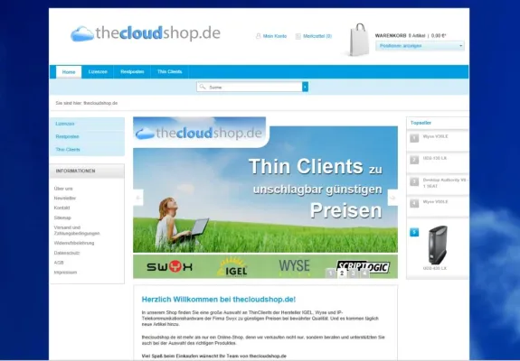 Bild: Welcome To The Cloud - it-systeam eröffnet Onlineshop für Thin Clients und Zubehör