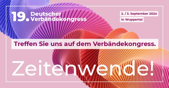 Bild: Information zum Verbändekongress 2024 - Wuppertal: Lösungen für Vereins- und Verbandsmanagement
