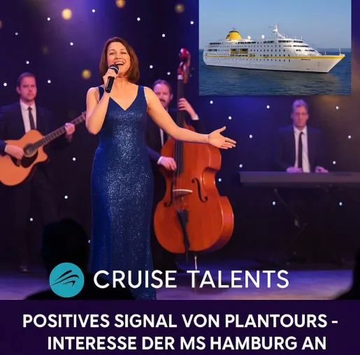 Bild: Cruise Talents erhält Zuspruch von Plantours Kreuzfahrten - Künstler:innen für MS Hamburg gesucht