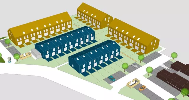 Bild: Familienleben in der Stadt jetzt in und rund um Hannover: Deutsche Reihenhaus startet Wohnpark „Am Mozartpark“