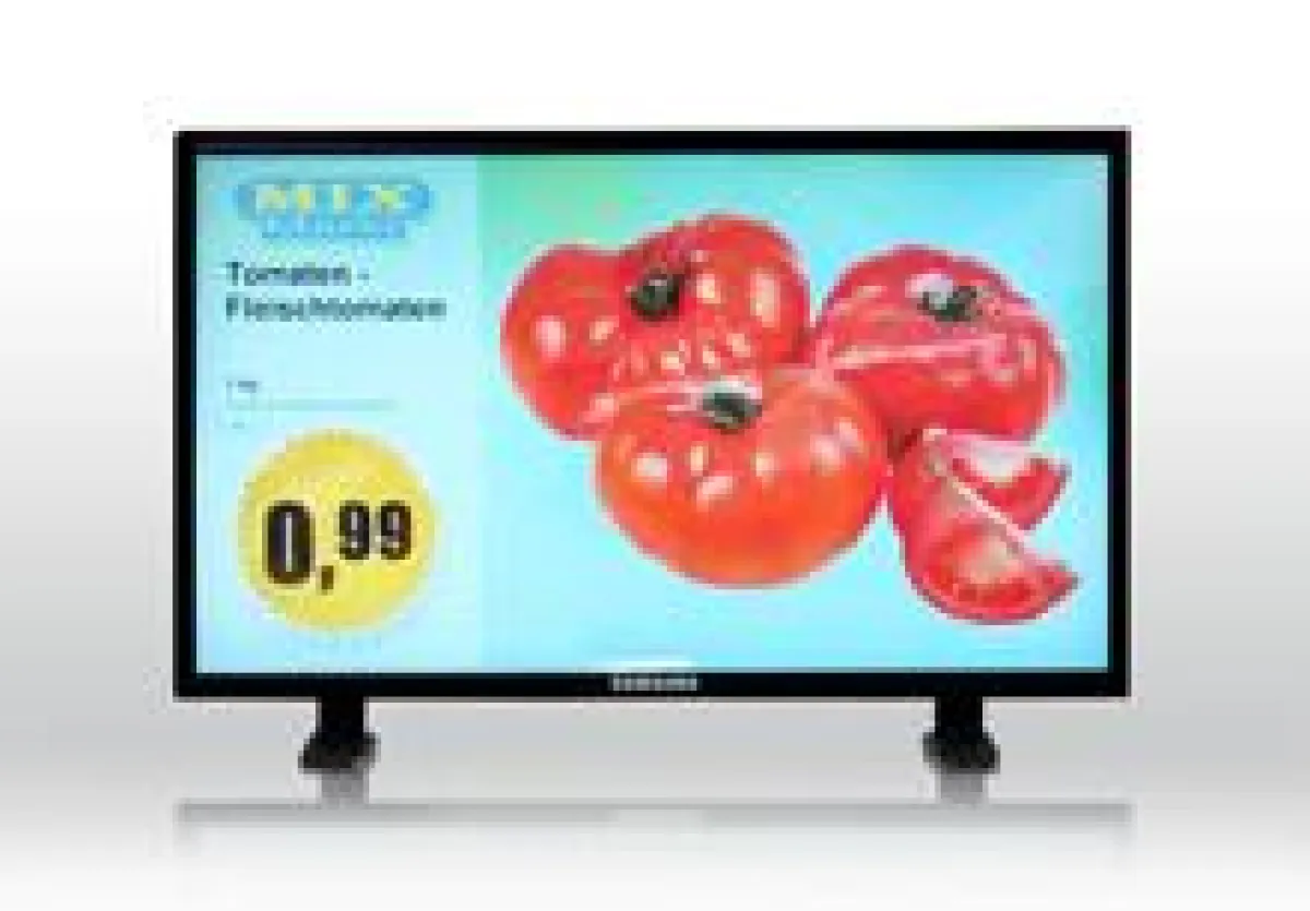 Digital Signage Lösung von Nexgen bei MixMarkt