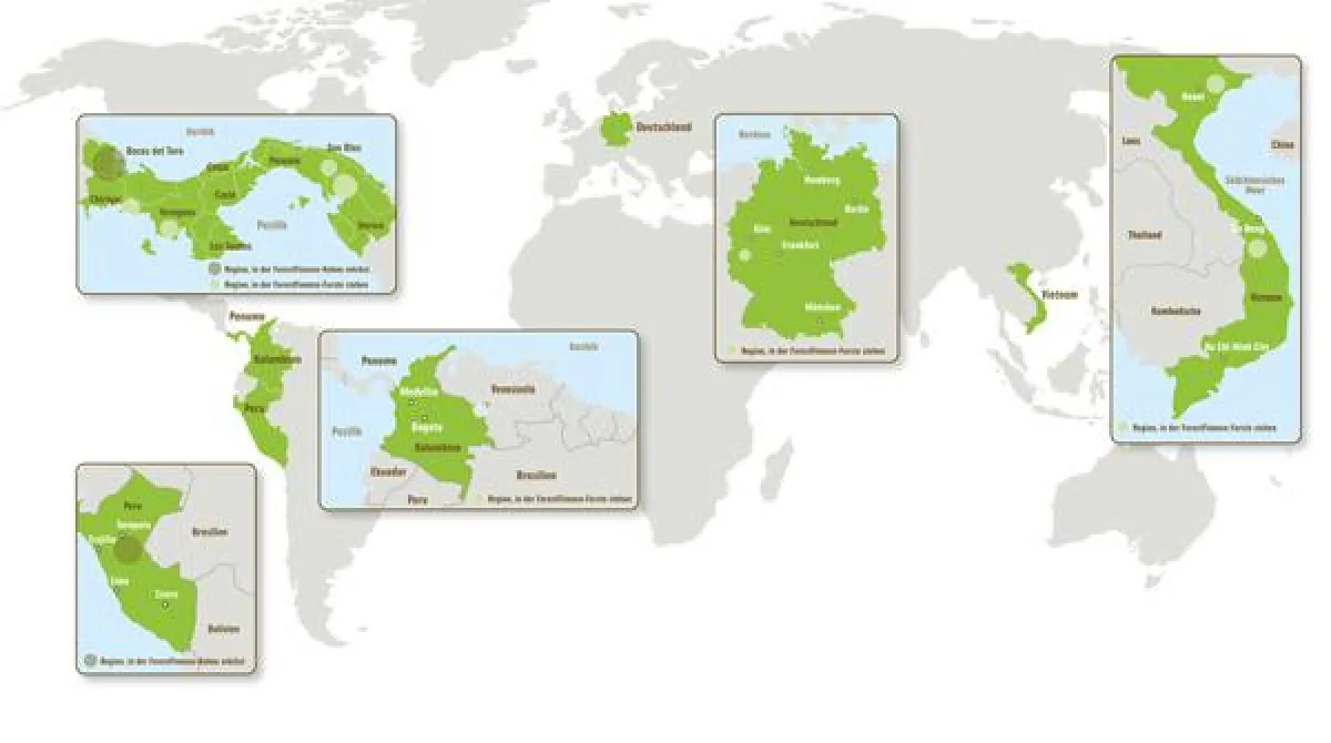 Neben Panama und Vietnam bietet ForestFinance jetzt auch Waldinvestments in Kolumbien und Peru an.