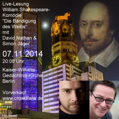 Bild: Shakespeare-Live-Lesung mit David Nathan und Simon Jäger feiert 25 Jahre Mauerfall