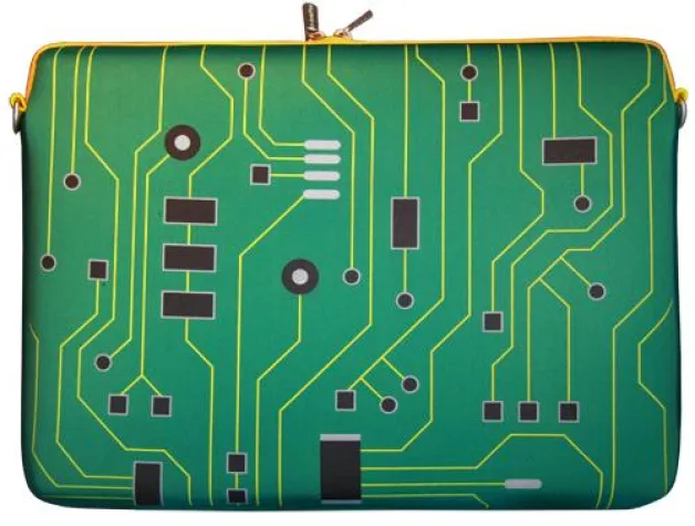 Bild: Technisch Versierte kehren mit dem Notebook Sleeve „Green IT“ Inneres nach außen