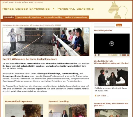 Horse Guided Experience gibt authentische Einblicke in Führungskräftetrainings mit Pferden Bild: Horse Guided Experience gibt authentische Einblicke in Führungskräftetrainings mit Pferden