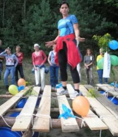 Bild: Floßbauevent mit Wolferlebniswelt auf der Globeboot 2011