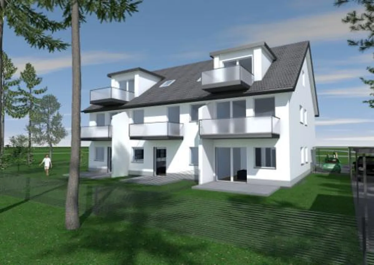 Bis März 2017 soll die Wohnanlage in Dechsendorf fertiggestellt sein. Quelle: MKK Wohnpark GmbH.