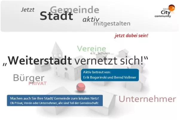 Bild: Erste öffentliche weyoli Stadtnetzsitzung für Weiterstadt