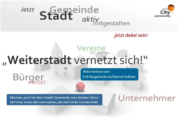 Bild: Erste öffentliche weyoli Stadtnetzsitzung für Weiterstadt