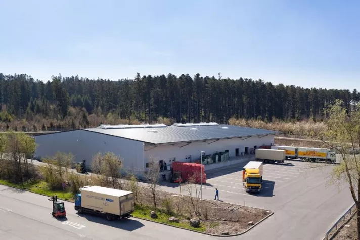 Bild: Logistikzentrum-Erweiterung bei Netto Marken-Discount - Nach fünf Wochen Bauzeit einsatzbereit