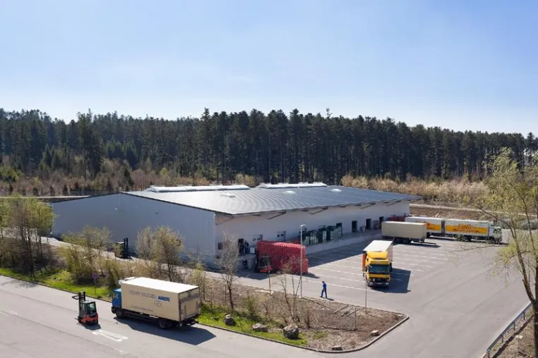 Bild: Logistikzentrum-Erweiterung bei Netto Marken-Discount - Nach fünf Wochen Bauzeit einsatzbereit