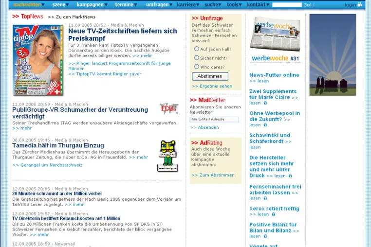 Bild: Axinom realisiert News-Portal www.werbewoche.ch