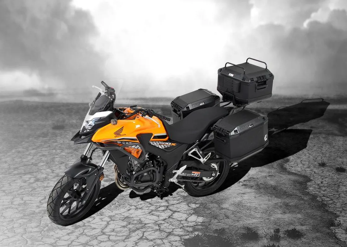 CB 500 X mit Hepco&Becker Zubehör