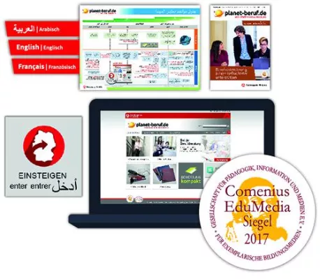 Bild: Berufswahlmedien für junge Geflüchtete mit Comenius-Award 2017 ausgezeichnet