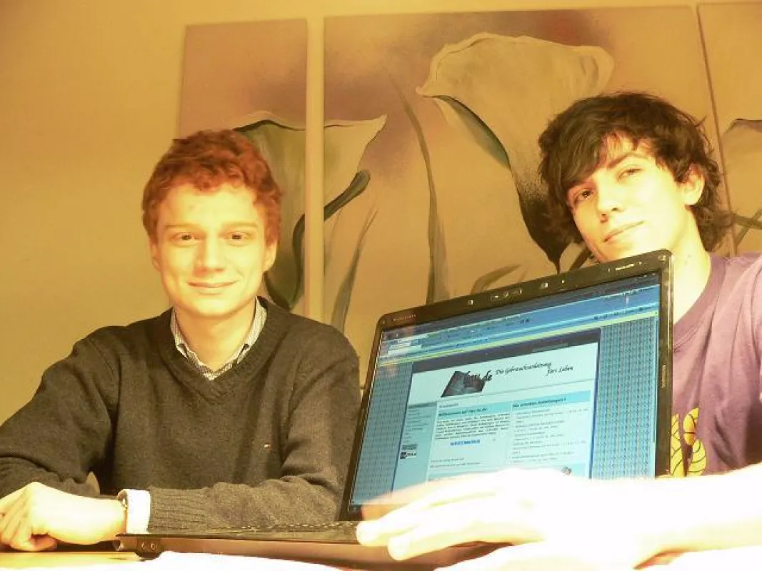 Die beiden Gründer Christoph Herrmann und Lukas Stockburger