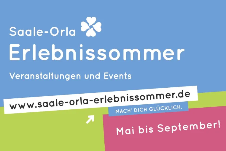 Saale-Orla-Erlebnissommer startet 2020 schon im Mai Bild: Saale-Orla-Erlebnissommer startet 2020 schon im Mai