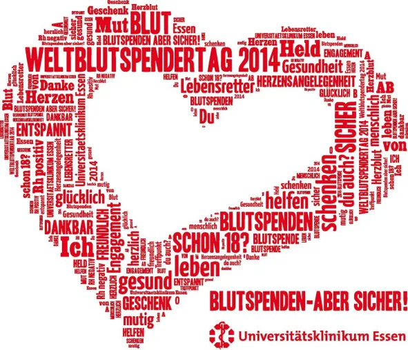 Bild: Blutspenden – aber sicher. Aktionstag der Transfusionsmedizin am 16. Juni mit vielen Informationen