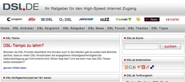 Bild: Kostenlose Kundenhotline und Relaunch bei DSL.de