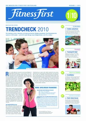 JDB MEDIA konzipiert Kundenmagazin für Fitness First Germany Bild: JDB MEDIA konzipiert Kundenmagazin für Fitness First Germany