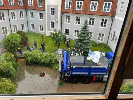 Bild: Dringender Spendenaufruf nach Flutkatastrophe für Heimbewohner in Schrobenhausen, Bayern