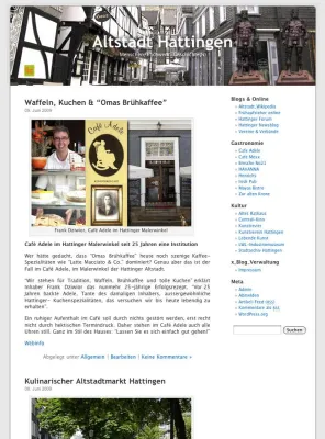 Bild: Historische Altstadt Hattingen mit eigenem Weblog online