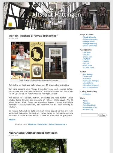 Bild: Historische Altstadt Hattingen mit eigenem Weblog online