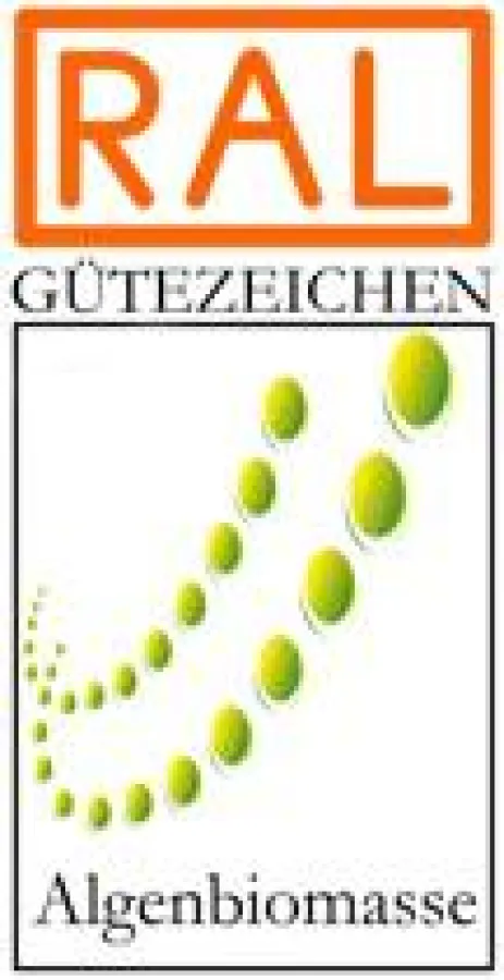 RAL Gütezeichen Algenbiomasse. Bildnachweis: RAL