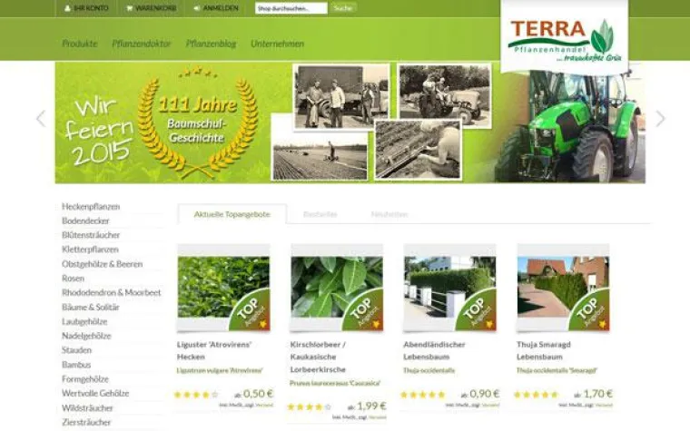 Bild: Neuer Online Shop und 111-jähriges Jubiläum